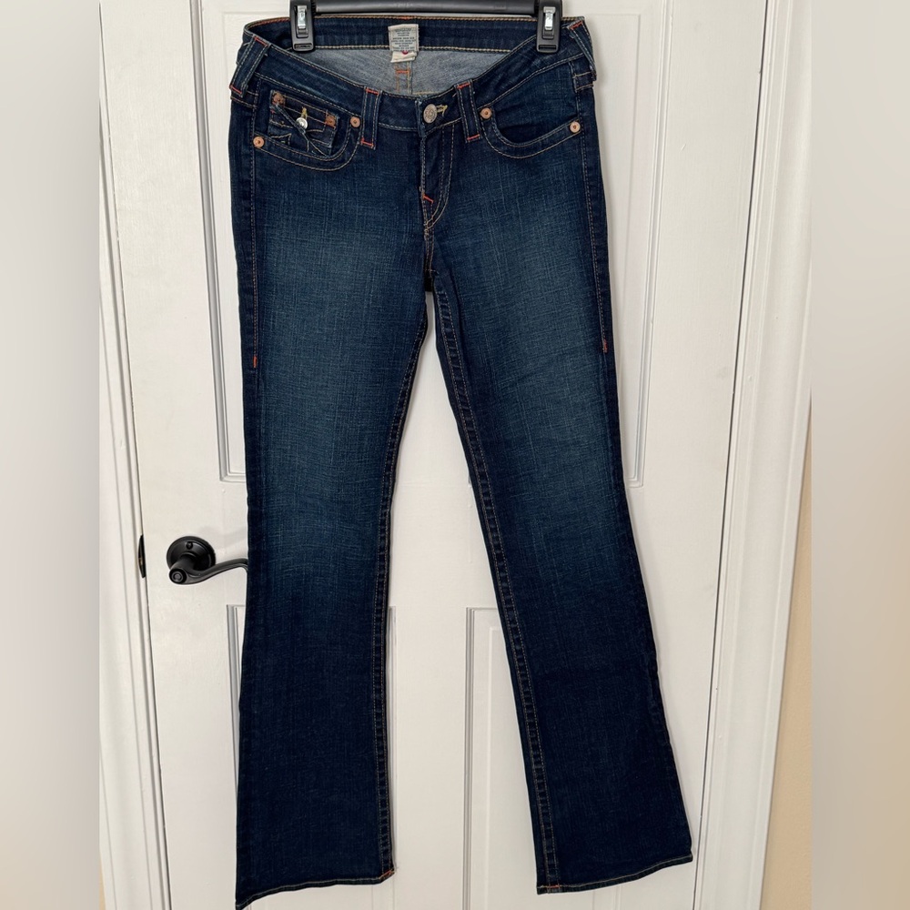 True Religion Dark Blue Boot Cut Jeans